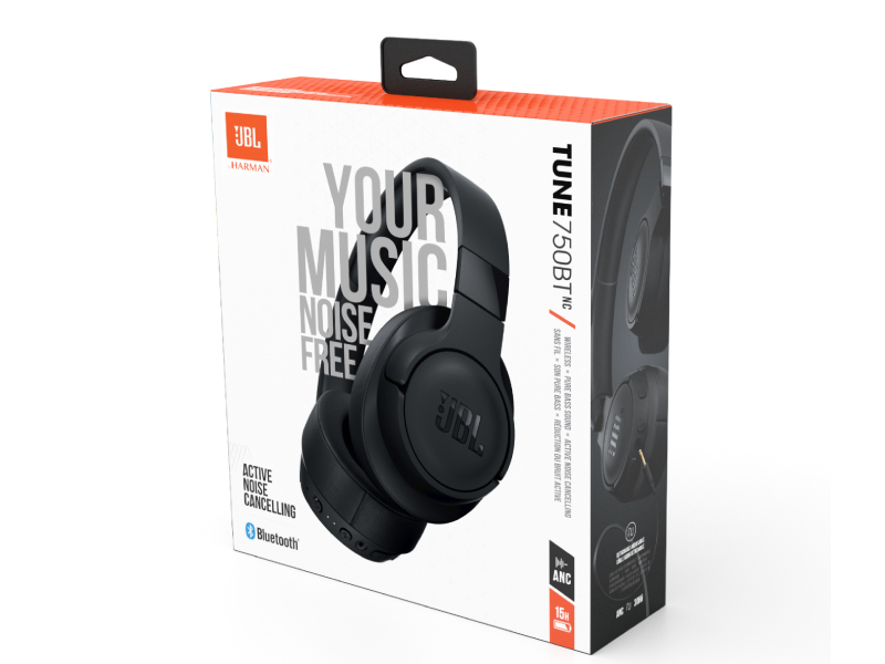 JBL Tune 750BTNC Wireless Over-Ear ANC Headphones